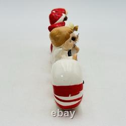 Vintage Commodore Merry Christmas Angel Candy Cane Sleigh In Original Box Japan Vintage Commodore Merry Christmas Angel Candy Cane Sleigh In Original Box Japan