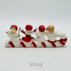 Vintage Commodore Merry Christmas Angel Candy Cane Sleigh In Original Box Japan Vintage Commodore Merry Christmas Angel Candy Cane Sleigh In Original Box Japan
