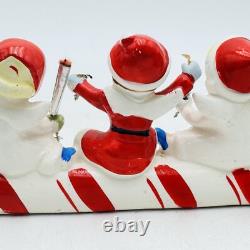 Vintage Commodore Merry Christmas Angel Candy Cane Sleigh In Original Box Japan Vintage Commodore Merry Christmas Angel Candy Cane Sleigh In Original Box Japan