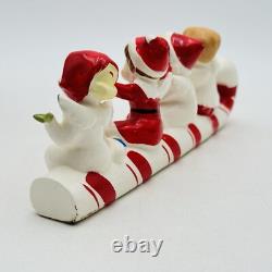 Vintage Commodore Merry Christmas Angel Candy Cane Sleigh In Original Box Japan Vintage Commodore Merry Christmas Angel Candy Cane Sleigh In Original Box Japan