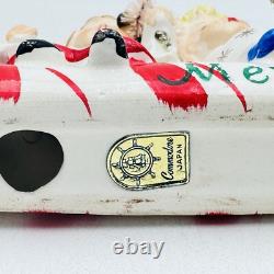 Vintage Commodore Merry Christmas Angel Candy Cane Sleigh In Original Box Japan Vintage Commodore Merry Christmas Angel Candy Cane Sleigh In Original Box Japan