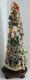 Vintage Costume Jewelry Hand-crafted Christmas Tree 20 With Stand Ooak