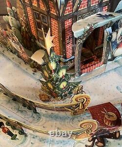 Vintage Czechoslovaia Santa Christmas Pop Up Book Village Kubasta