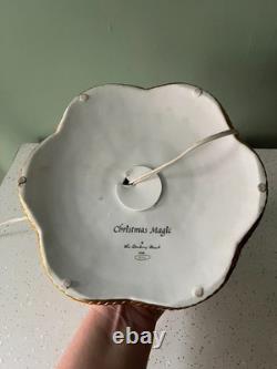 Vintage Danbury Mint White Porcelain Christmas Magic Lighted Christmas Tree 19
