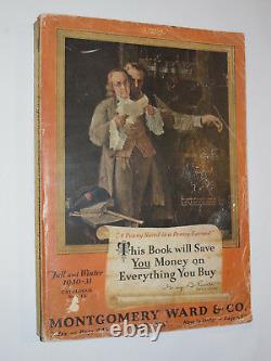 Vintage Depression 1930-31 Montgomery Ward F&w Catalog! Xmas Section In Color