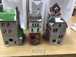 Vintage Dept 56 Christmas In The City 6512-9 Set Of 3 Bakery Tower Cafe Toy Pet