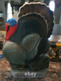 Vintage Don Featherstone Blow Mold Turkey Lighted Thanksgiving 25 Tall