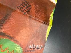 Vintage Douglas Fir Plywood Christmas Joyous Noel Carolers Display Posters 72in