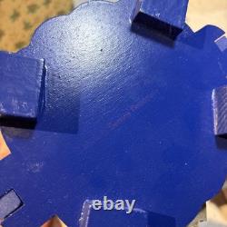 Vintage Erzgebirge Table Pyramid The Giving in Blue Carrousel Original Box