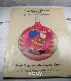 Vintage Fantasia Brand Christmas Tree Ornament Merchandise Catalog 1971 Santa