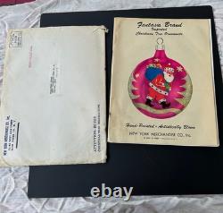 Vintage Fantasia Brand Christmas Tree Ornament Merchandise Catalog 1971 Santa