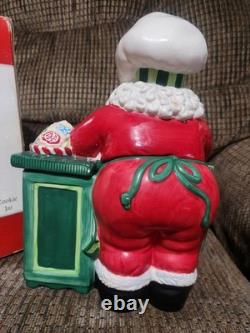 Vintage Fitz & Floyd Santa's Kitchen Cookie Jar 12x8x8in Clean Beautiful