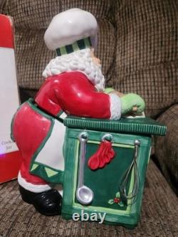 Vintage Fitz & Floyd Santa's Kitchen Cookie Jar 12x8x8in Clean Beautiful