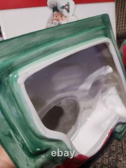 Vintage Fitz & Floyd Santa's Kitchen Cookie Jar 12x8x8in Clean Beautiful