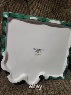 Vintage Fitz & Floyd Santa's Kitchen Cookie Jar 12x8x8in Clean Beautiful