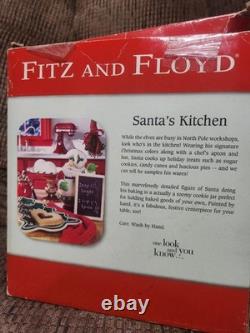 Vintage Fitz & Floyd Santa's Kitchen Cookie Jar 12x8x8in Clean Beautiful