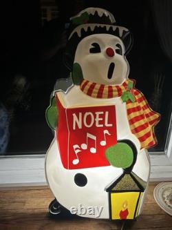 Vintage Frosty Snowman LA Goodman Christmas Mold Noel Lighted 50's Vaquform 30 Vintage Frosty Snowman LA Goodman Christmas Mold Noel Lighted 50's Vaquform 30