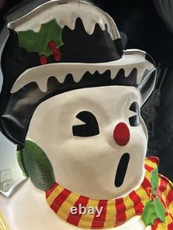 Vintage Frosty Snowman LA Goodman Christmas Mold Noel Lighted 50's Vaquform 30 Vintage Frosty Snowman LA Goodman Christmas Mold Noel Lighted 50's Vaquform 30