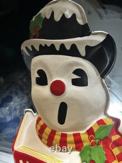 Vintage Frosty Snowman LA Goodman Christmas Mold Noel Lighted 50's Vaquform 30 Vintage Frosty Snowman LA Goodman Christmas Mold Noel Lighted 50's Vaquform 30