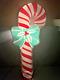 Vintage Glolite Illuminated Candy Cane Christmas Wall Decoration With Box Usa