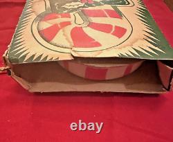 Vintage Glolite Illuminated Candy Cane Christmas Wall Decoration With Box USA