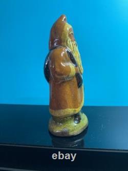 Vintage Greg Shooner Primitive Redware Pottery Santa Claus Shooner