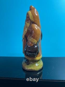 Vintage Greg Shooner Primitive Redware Pottery Santa Claus Shooner
