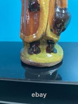 Vintage Greg Shooner Primitive Redware Pottery Santa Claus Shooner