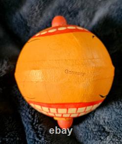 Vintage HALLOWEEN c1910 VEGGIE MAN Woman MECHANICAL TOY Nose Moves Ex Carpentier