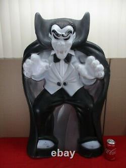 Vintage HUGE General Foam Dracula Vampire Lighted Halloween Blow Mold 36 Tall