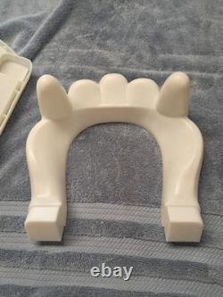 Vintage Hallmark Glow in the Dark Vampire Teeth Candy Bowl Fangs Halloween