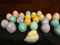 Vintage Hallmark Merry Miniature Plastic Easter Egg Candy Container Ultimate LOT