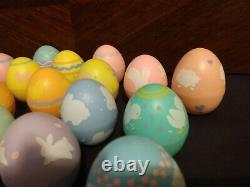 Vintage Hallmark Merry Miniature Plastic Easter Egg Candy Container Ultimate LOT
