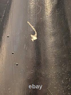 Vintage Halloween Blow Mold Pumpkin with Witch Hat and Witch Sticker