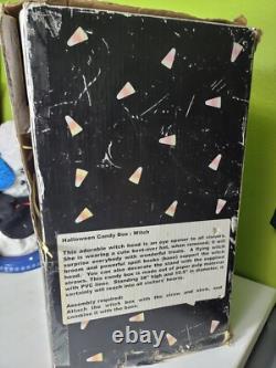 Vintage Halloween Candy Box 38 Tall Large Witch Broom And Spell Books Rare Vintage Halloween Candy Box 38 Tall Large Witch Broom And Spell Books Rare