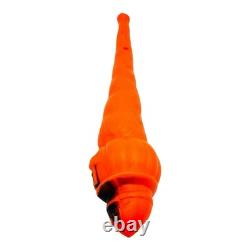 Vintage Halloween Clinton Toy Blow Mold Orange Pumpkin Skull Club Bat Devil 22