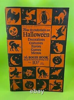 Vintage Halloween Decorations Bogie Book 1920's Dennison Co. 14th Edition RARE