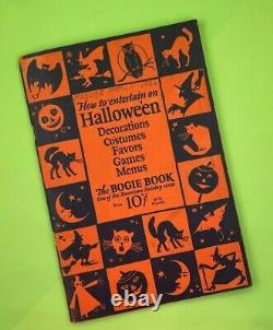 Vintage Halloween Decorations Bogie Book 1920's Dennison Co. 14th Edition RARE