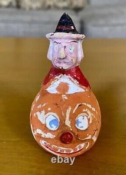 Vintage Halloween German Candy Container Witch/JOL