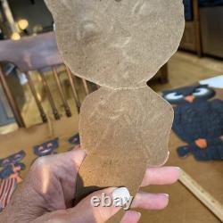 Vintage Halloween H. E. Luhrs Black Cat Die cut Musicians Orange Set Of 8