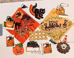 Vintage Halloween Napkins, Place Cards, Bridge Tallies, Die Cuts 1920s-1950s