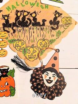 Vintage Halloween Napkins, Place Cards, Bridge Tallies, Die Cuts 1920s-1950s