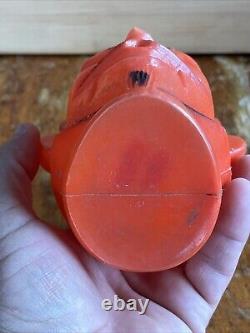 Vintage Halloween Red Devil Head Blow Mold