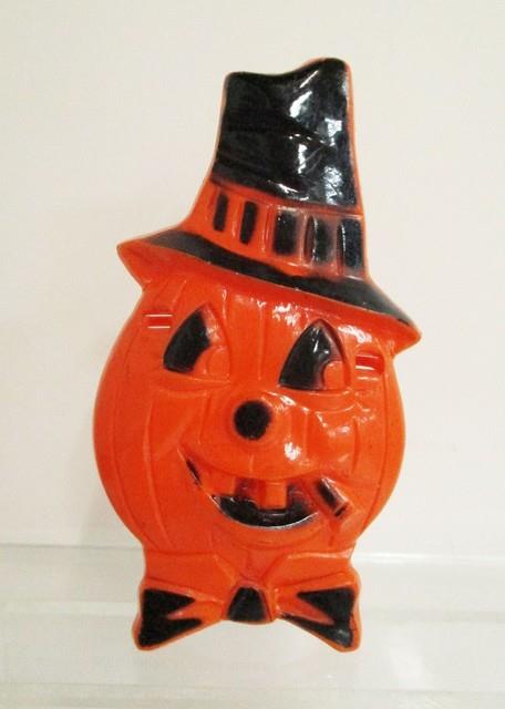 Vintage Halloween Rosbro Hard Plastic Jol Sucker Holder 1950s
