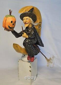 Vintage Halloween Witch Captured Carvings Anthony Costanza RARE