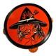 Vintage Halloween Witch Tin Litho Tambourine Noisemaker Instrument T. Cohn