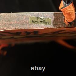 Vintage Hard To Find Silver Willow Halloween Hanger