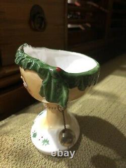 Vintage Holt Howard Christmas Head Vase-Pearl Necklace My Fair Lady 1959