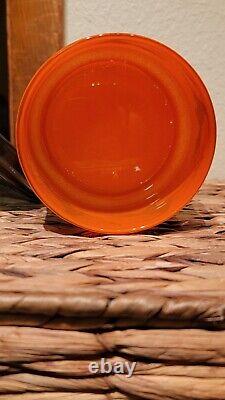 Vintage Indiana Glass Halloween Flying Witch Candy Dish & Lid