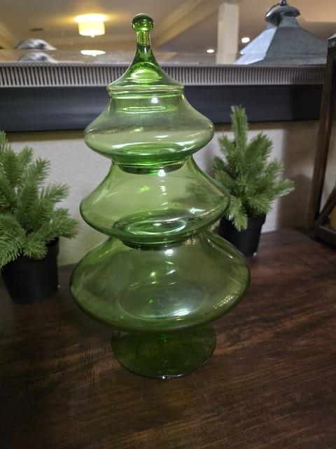 Vintage Italian Christmas Tree Candy Dish Multi Tier